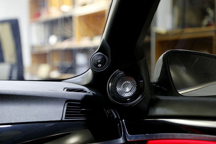 东莞宝马525改装德国德高汽车音响 豪车音响最佳无损音源方案